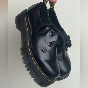 Brand New Dr. Martens Holly Leather Platform shoes. Size 8.
